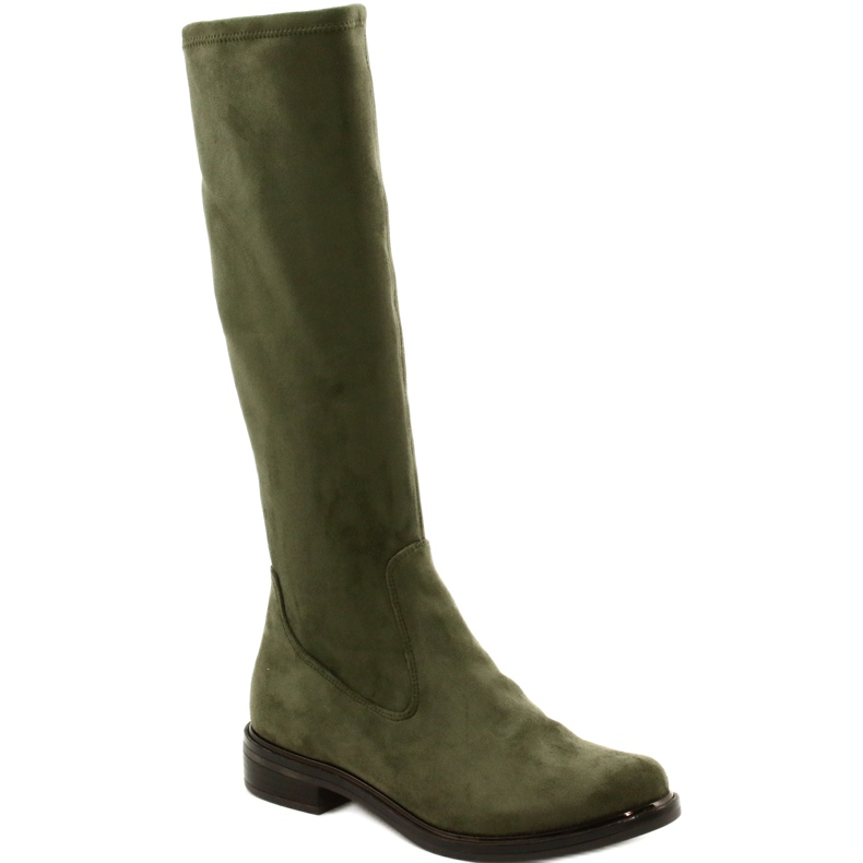 Stivali donna Caprice 25512-27 737 oliva elasticizzato verde 1