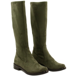 Stivali donna Caprice 25512-27 737 oliva elasticizzato verde 4