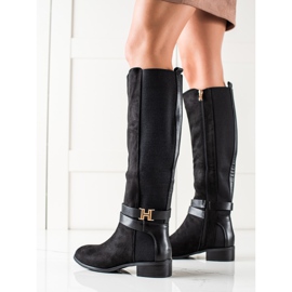 Yes Mile Stivali alti alla moda nero 1