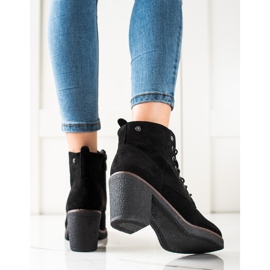 TRENDI Stivaletti con lacci nero 1