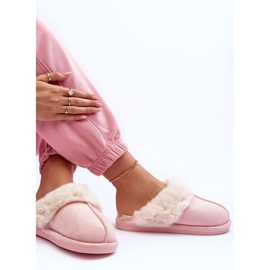 FB3 Pantofole da Donna Pantofole con Pelliccia Pinky rosa 4