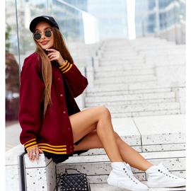 Sneakers da donna Big Star II274156 bianche isolate bianca 2