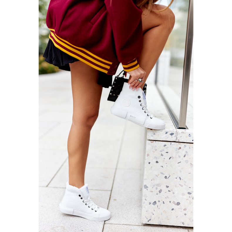 Sneakers da donna Big Star II274156 bianche isolate bianco 1