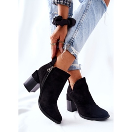 PM1 Stivali Donna Con Tacco Taglio Nero Meliori 2