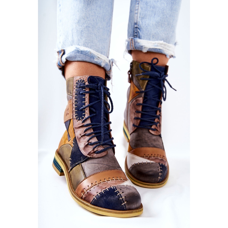 Maciejka Stivali Jodhpur in Pelle Multicolore 05095-39 1
