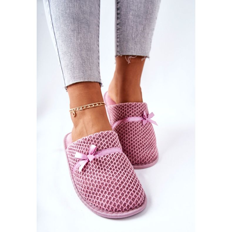 PE1 Ciabatte Da Donna Con Fiocco Rosa Evira 1