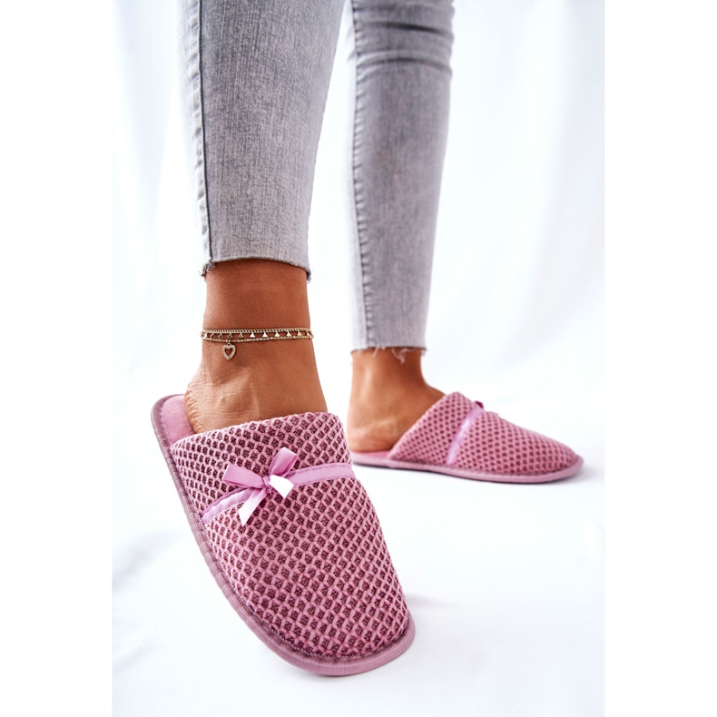 PE1 Ciabatte Da Donna Con Fiocco Rosa Evira 2