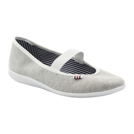 Sneakers da donna ballerina Befado 493q sz bianco multicolore grigio 2