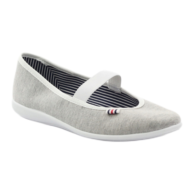 Sneakers da donna ballerina Befado 493q sz bianca multicolore grigio 2