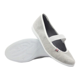 Sneakers da donna ballerina Befado 493q sz bianco multicolore grigio 4