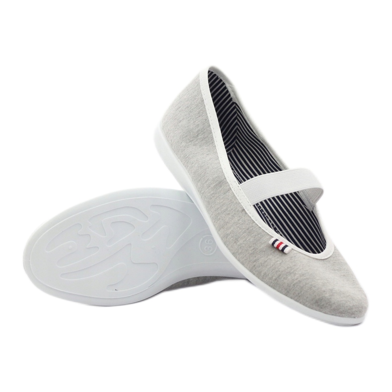 Sneakers da donna ballerina Befado 493q sz bianco multicolore grigio 4