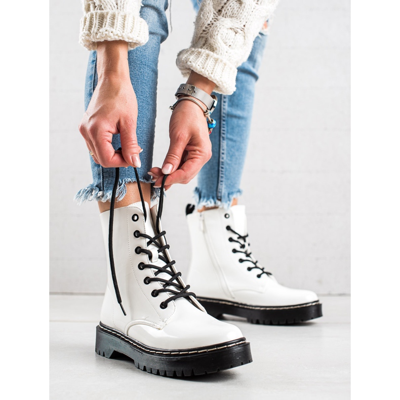 Vinceza Trappers eleganti e caldi bianca 2