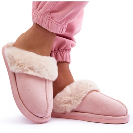 FB3 Pantofole da Donna Pantofole con Pelliccia Pinky rosa 6