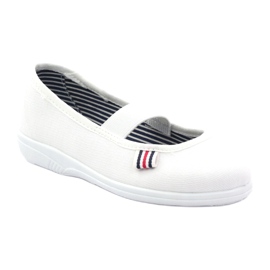Pantofole da bambina Czech Befado 274X013 bianco 1