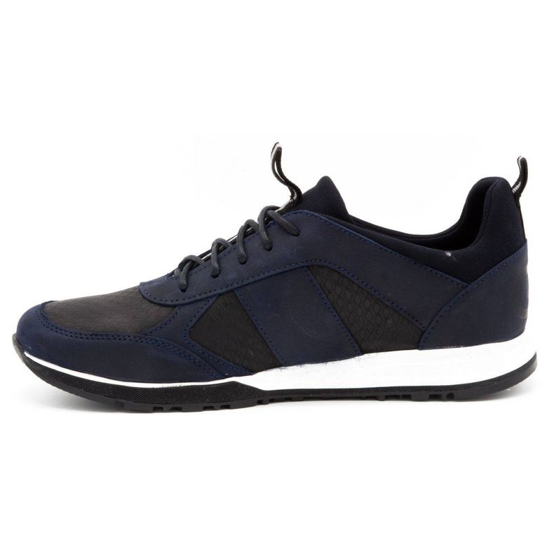 Polbut Scarpe casual sportive da uomo in pelle 2111PLB, colore blu navy 1