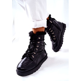 POTOCKI Stivali da neve alti con pelliccia Black Sneezy nero 1