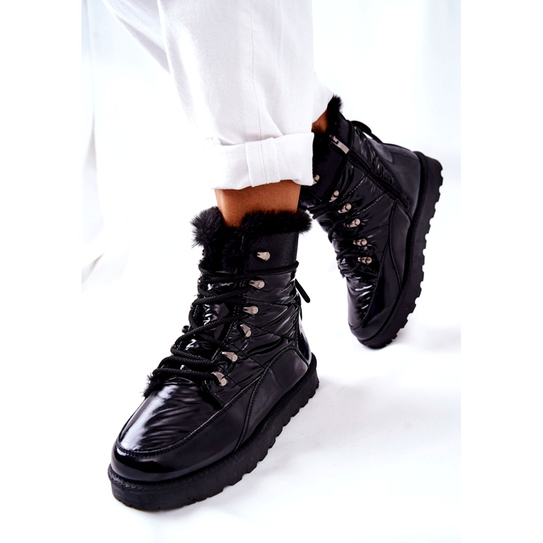 POTOCKI Stivali da neve alti con pelliccia Black Sneezy nero 1