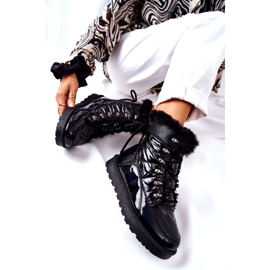 POTOCKI Stivali da neve alti con pelliccia Black Sneezy nero 3