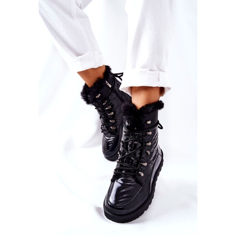POTOCKI Stivali da neve alti con pelliccia Black Sneezy nero 5