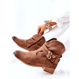 Vinceza Stivali caldi in pelle scamosciata da donna Beige Castlerock marrone 6
