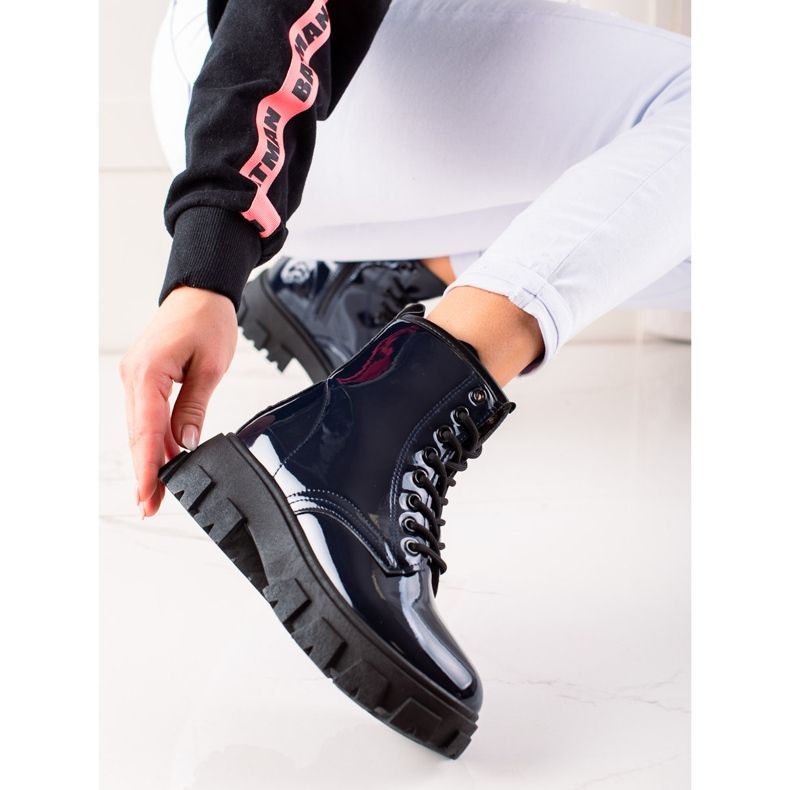 Sergio Todzi Trapper blu navy sulla piattaforma 1