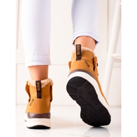 Doposci da donna Big Star II274262 marrone giallo 1