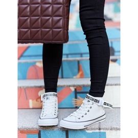 Sneakers alte isolate Big Star GG274027 Bianco bianca 1