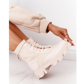 PS1 Stivali Donna Workers Beige Megan 5