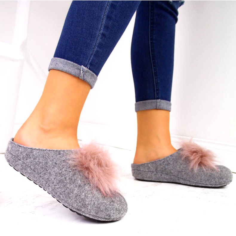 Pantofole Panto Fino W INT1626B grigie grigio 1