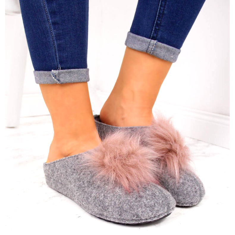 Pantofole Panto Fino W INT1626B grigie grigio 2