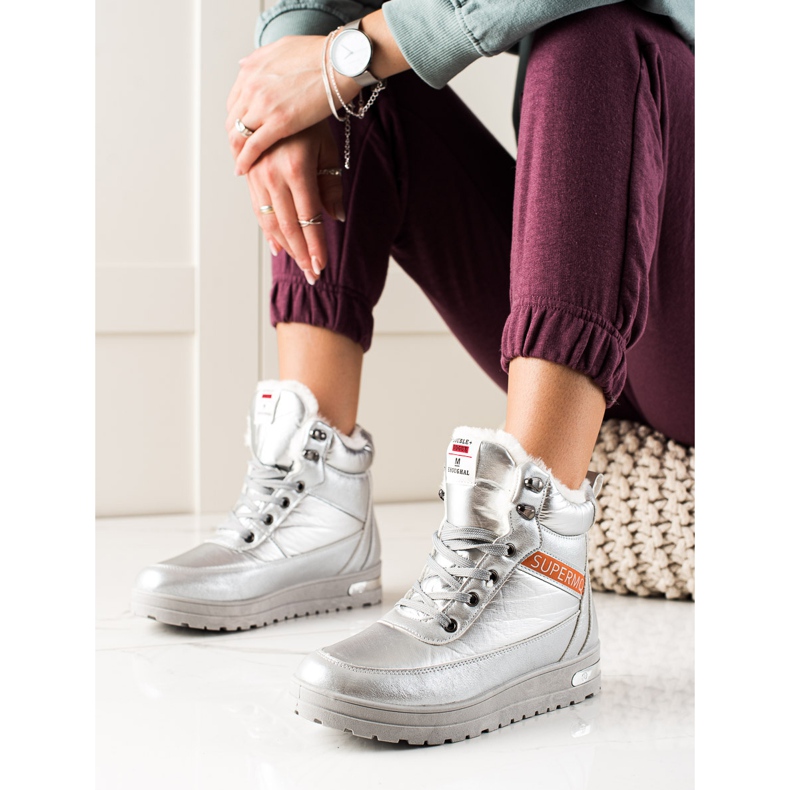 TRENDI Doposci Con Glitter Supermo argento 1
