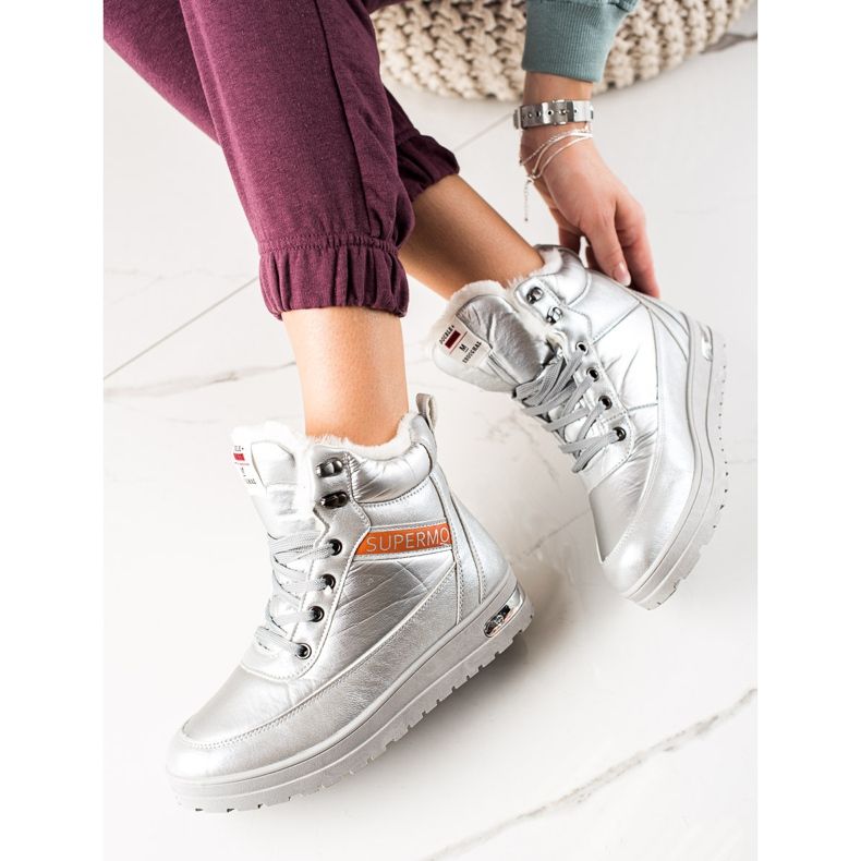 TRENDI Doposci Con Glitter Supermo argento 2