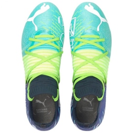 Scarpe da calcio Puma Futura Z 1.2 Fg Ag M 106476 03 blu navy, multicolore verde 1