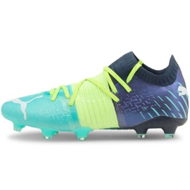 Scarpe da calcio Puma Futura Z 1.2 Fg Ag M 106476 03 blu navy, multicolore verde 2