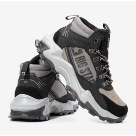 Sneakers Big Star uomo nere e grigie Maclovio nero grigio 1
