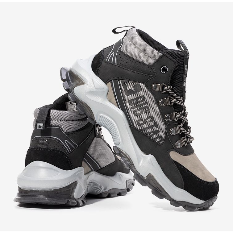 Sneakers Big Star uomo nere e grigie Maclovio nero grigio 1