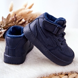 Scarpe Sportive Alte Calde Bambini Navy Clafi blu 1