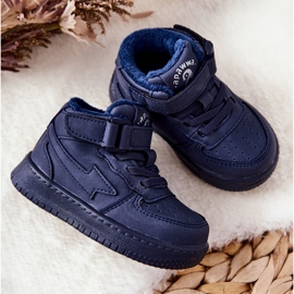 Scarpe Sportive Alte Calde Bambini Navy Clafi blu 2
