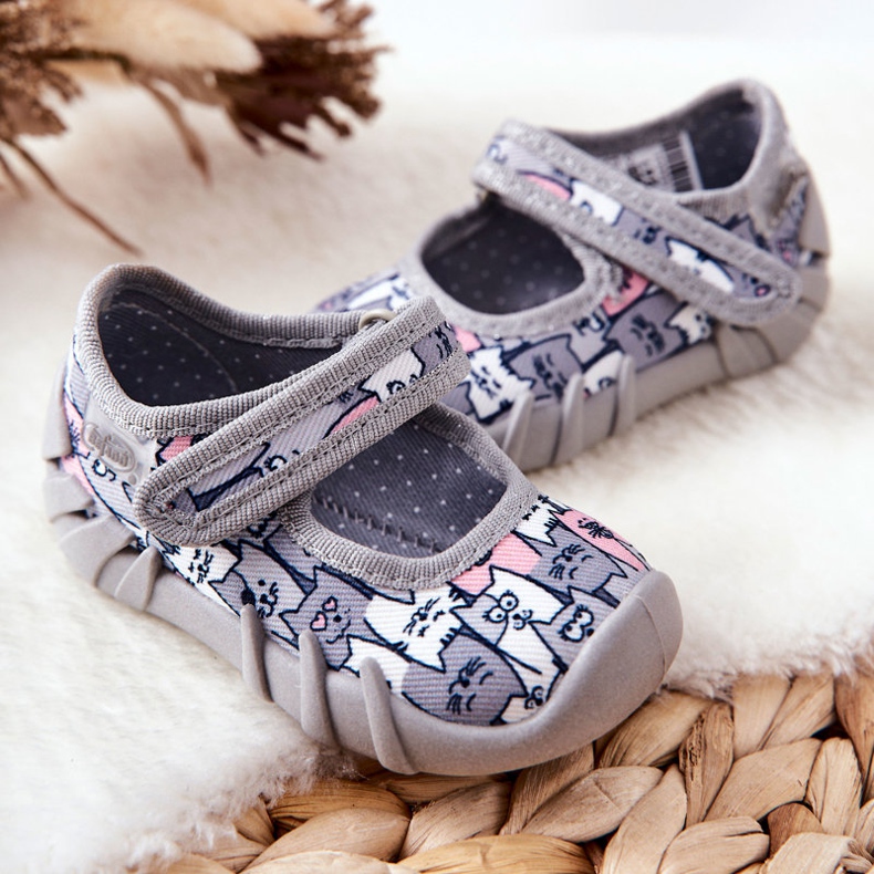 BEFADO S.A. Ciabatte di Inblu Ballerina Cats 109P241 Grigio 2