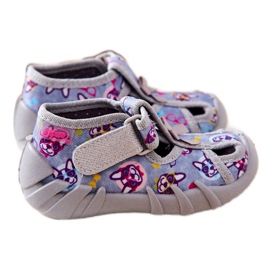 BEFADO S.A. Ciabatte Inblu Con Velcro 190P093 Grigio-Blu 2