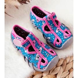 BEFADO S.A. Ciabatte Inblu Con Velcro 190P100 Blu-Rosa 1