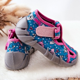 BEFADO S.A. Ciabatte Inblu Con Velcro 190P100 Blu-Rosa 2