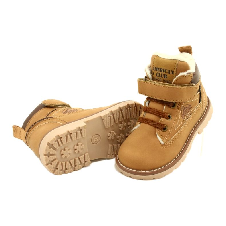Velcro Workers American Club GC28/21 Camel beige giallo 4