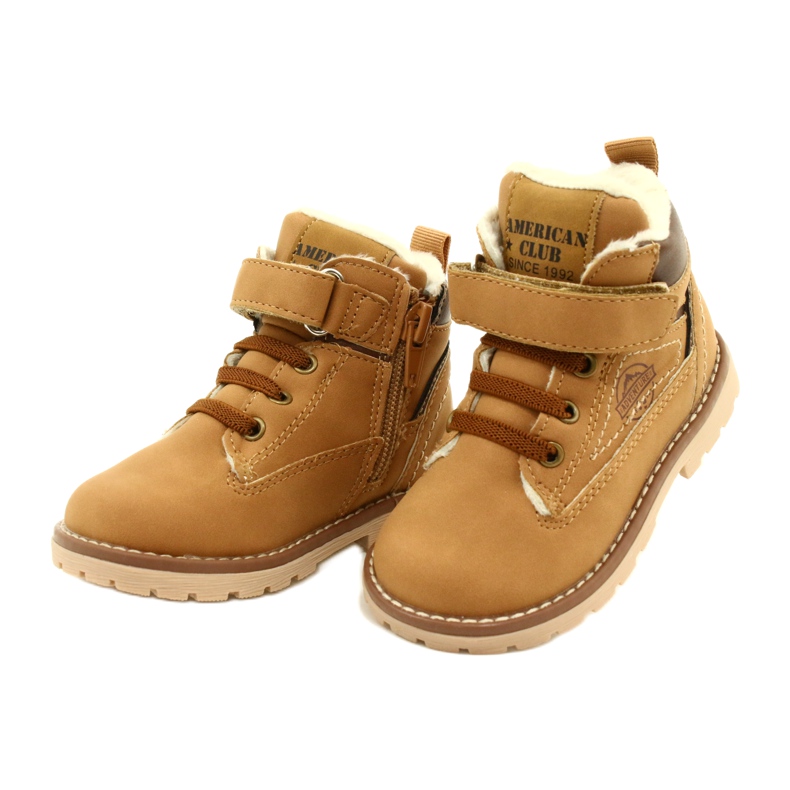 Velcro Workers American Club GC28/21 Camel beige giallo 3