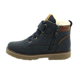 Operai coibentati con pelliccia American Club GC29/21 Navy marrone blu navy 2