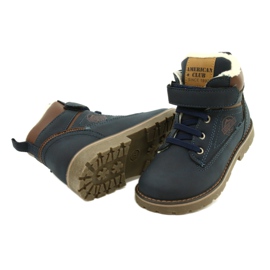 Operai coibentati con pelliccia American Club GC29/21 Navy marrone blu navy 4