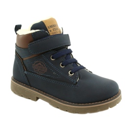 Operai coibentati con pelliccia American Club GC29/21 Navy marrone blu navy 1
