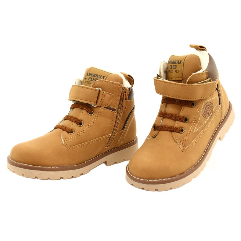 Operai Isolati con Pelliccia American Club GC29/21 Camel beige marrone giallo 3