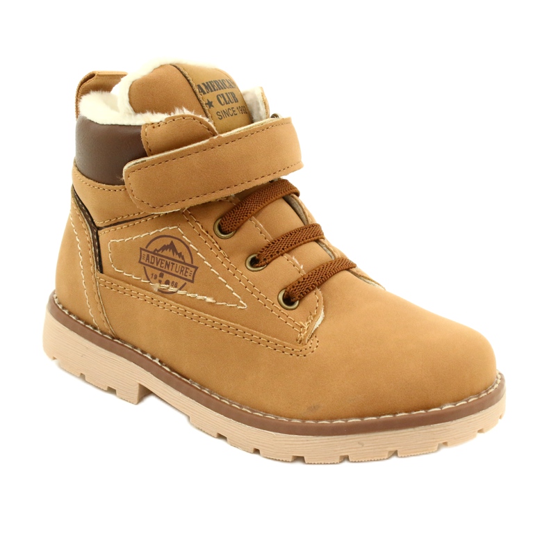 Operai Isolati con Pelliccia American Club GC29/21 Camel beige marrone giallo 1
