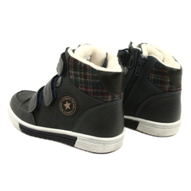 American Club Scarpe Sportive Alte Con Pelliccia American GC19/21 Navy Blue 3